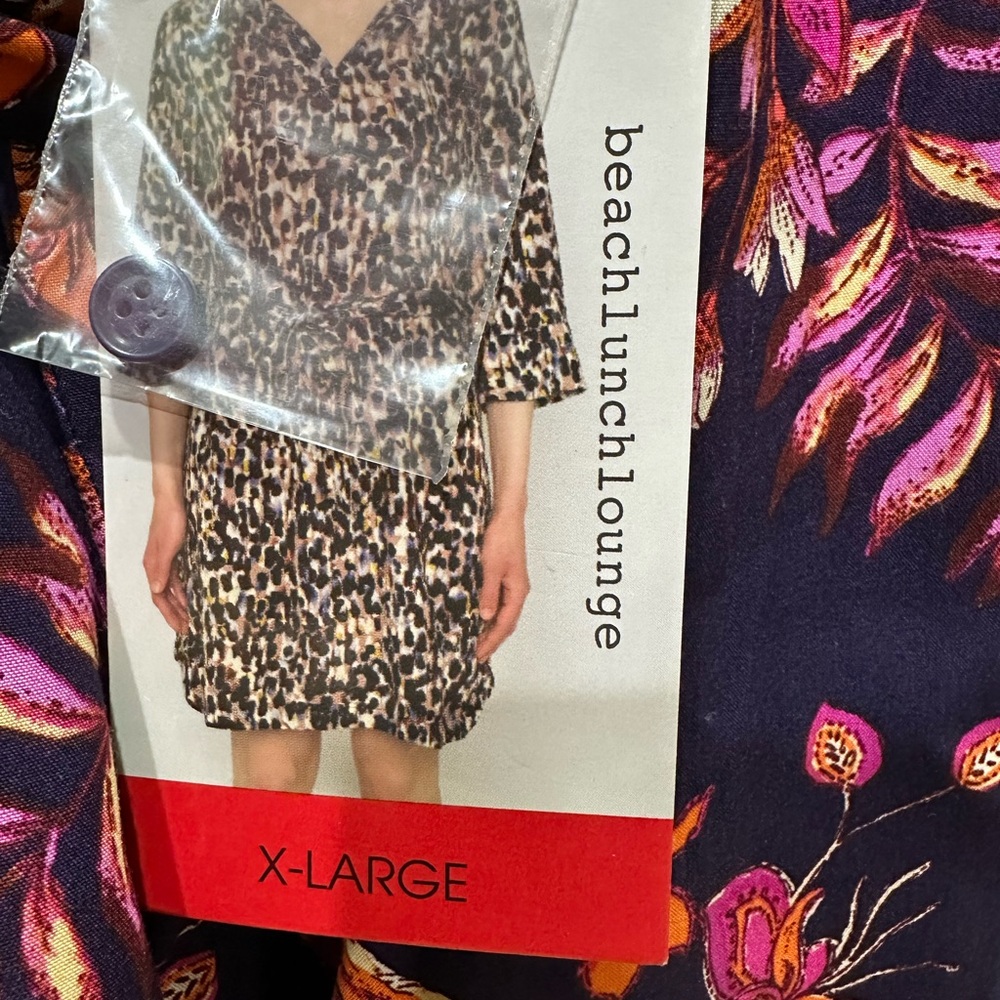 Beachlunchlounge Women's Long Sleeve Dress - Purple and Pink Floral